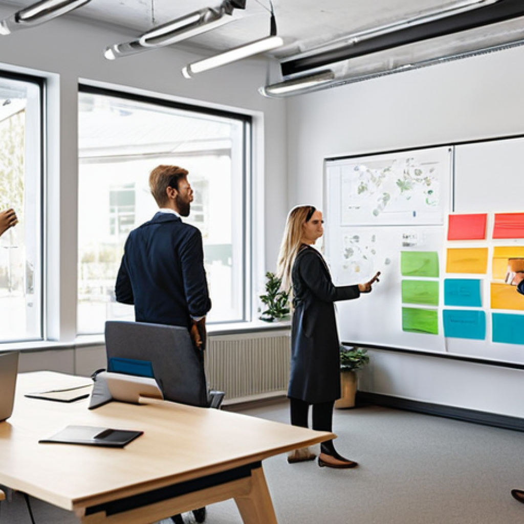 아이디어 생성 시스템의 성과 측정 방법 - **Collaborative Ideation in a Modern Swedish Office:**
A diverse team of five professionals, inc...